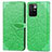 Funda de Cuero Cartera con Soporte Patron de Moda Carcasa S04D para Xiaomi Redmi 10 4G Verde