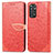 Funda de Cuero Cartera con Soporte Patron de Moda Carcasa S04D para Xiaomi Redmi Note 11 Pro 5G Rojo