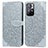 Funda de Cuero Cartera con Soporte Patron de Moda Carcasa S04D para Xiaomi Redmi Note 11T 5G Gris