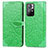 Funda de Cuero Cartera con Soporte Patron de Moda Carcasa S04D para Xiaomi Redmi Note 11T 5G Verde