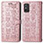 Funda de Cuero Cartera con Soporte Patron de Moda Carcasa S05D para Huawei Honor X10 Max 5G Oro Rosa