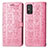 Funda de Cuero Cartera con Soporte Patron de Moda Carcasa S05D para Huawei Honor X10 Max 5G Rosa