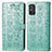 Funda de Cuero Cartera con Soporte Patron de Moda Carcasa S05D para Huawei Honor X10 Max 5G Verde