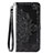 Funda de Cuero Cartera con Soporte Patron de Moda Carcasa S05D para Samsung Galaxy A11 Negro