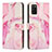 Funda de Cuero Cartera con Soporte Patron de Moda Carcasa Y01X para Samsung Galaxy F02S SM-E025F Rosa