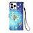 Funda de Cuero Cartera con Soporte Patron de Moda Carcasa Y02B para Apple iPhone 13 Pro Max Azul