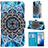 Funda de Cuero Cartera con Soporte Patron de Moda Carcasa Y02B para Samsung Galaxy S20 5G Multicolor