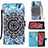 Funda de Cuero Cartera con Soporte Patron de Moda Carcasa Y02B para Samsung Galaxy XCover 5 SM-G525F Multicolor