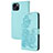 Funda de Cuero Cartera con Soporte Patron de Moda Carcasa Y02X para Apple iPhone 13 Azul Cielo