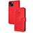 Funda de Cuero Cartera con Soporte Patron de Moda Carcasa Y02X para Apple iPhone 14 Rojo