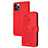 Funda de Cuero Cartera con Soporte Patron de Moda Carcasa Y02X para Apple iPhone 15 Pro Max Rojo