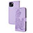 Funda de Cuero Cartera con Soporte Patron de Moda Carcasa Y02X para Apple iPhone 15 Purpura Claro