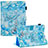 Funda de Cuero Cartera con Soporte Patron de Moda Carcasa Y03B para Apple iPad 10.2 (2021) Azul Claro