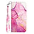 Funda de Cuero Cartera con Soporte Patron de Moda Carcasa Y03B para Samsung Galaxy A03 Core Rosa Roja