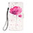 Funda de Cuero Cartera con Soporte Patron de Moda Carcasa Y03B para Xiaomi Redmi Note 9S Rosa