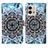 Funda de Cuero Cartera con Soporte Patron de Moda Carcasa Y04B para Motorola Moto G Stylus (2023) 4G Azul