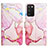 Funda de Cuero Cartera con Soporte Patron de Moda Carcasa Y05B para Samsung Galaxy A02s Rosa