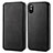 Funda de Cuero Cartera para Apple iPhone Xs Max Negro