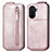 Funda de Cuero Flip para Huawei Enjoy 50 Oro Rosa