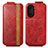 Funda de Cuero Flip para Huawei Nova 10 Pro Rojo