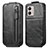 Funda de Cuero Flip para Motorola Moto G53 5G Negro