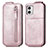 Funda de Cuero Flip para Motorola Moto G73 5G Oro Rosa