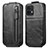 Funda de Cuero Flip para Motorola Moto X40 5G Negro