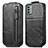 Funda de Cuero Flip para Nokia G22 Negro