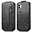 Funda de Cuero Flip para Nothing Phone 2 Negro