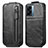 Funda de Cuero Flip para OnePlus Nord N300 5G Negro