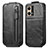 Funda de Cuero Flip para Oppo F21 Pro 4G Negro