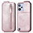 Funda de Cuero Flip para Realme C31 Oro Rosa