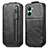 Funda de Cuero Flip para Realme C33 Negro