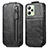 Funda de Cuero Flip para Realme Narzo 50A Prime Negro