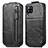 Funda de Cuero Flip para Samsung Galaxy A42 5G Negro