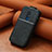 Funda de Cuero Flip S01D para Nokia C3 Negro