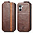 Funda de Cuero Flip S01D para Realme 10 4G Marron