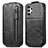 Funda de Cuero Flip S01D para Samsung Galaxy A13 4G Negro