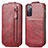 Funda de Cuero Flip S01D para Samsung Galaxy S20 FE (2022) 5G Rojo