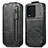 Funda de Cuero Flip S01D para Vivo iQOO 10 5G Negro