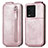 Funda de Cuero Flip S01D para Vivo iQOO 10 5G Oro Rosa