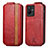 Funda de Cuero Flip S01D para Vivo T2x 5G Rojo