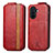 Funda de Cuero Flip S02D para Huawei Enjoy 50 Rojo