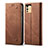 Funda de pano Cartera con Soporte B01S para Vivo V23 5G Marron