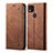 Funda de pano Cartera con Soporte B01S para Xiaomi Redmi 10A 4G Marron