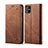 Funda de pano Cartera con Soporte B02S para Samsung Galaxy M31s Marron