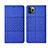 Funda de pano Cartera con Soporte H01 para Apple iPhone 11 Pro Max Azul