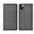 Funda de pano Cartera con Soporte H01 para Apple iPhone 11 Pro Max Gris