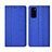 Funda de pano Cartera con Soporte H01 para Huawei Honor V30 5G Azul