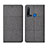 Funda de pano Cartera con Soporte H01 para Huawei P20 Lite (2019) Gris